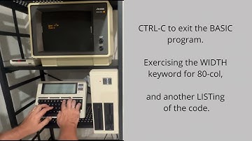 Tandy Model 100 w/ Disk/Video Interface (working operation demo)