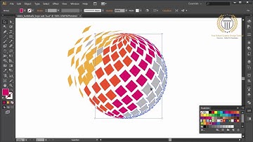 Pixel Logo Design Tutorial Using 3D Revolve Effect in Adobe illustrator CS6   No CorelDraw X6   X7 2