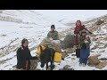 Un jour dans lhiver le plus froid sur le village dafghanistan  mode de vie des villages afghans
