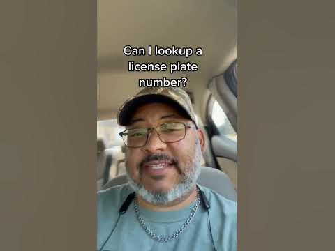 Can I Lookup A License Plate Number #licenseplatelookup - YouTube