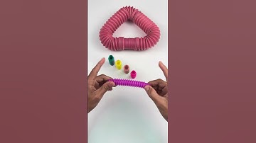 Relaxing and Creating ASMR POP-TUBE DIY #asmr #satisfyingvideos #relaxing #oddasmr #insideout #funny