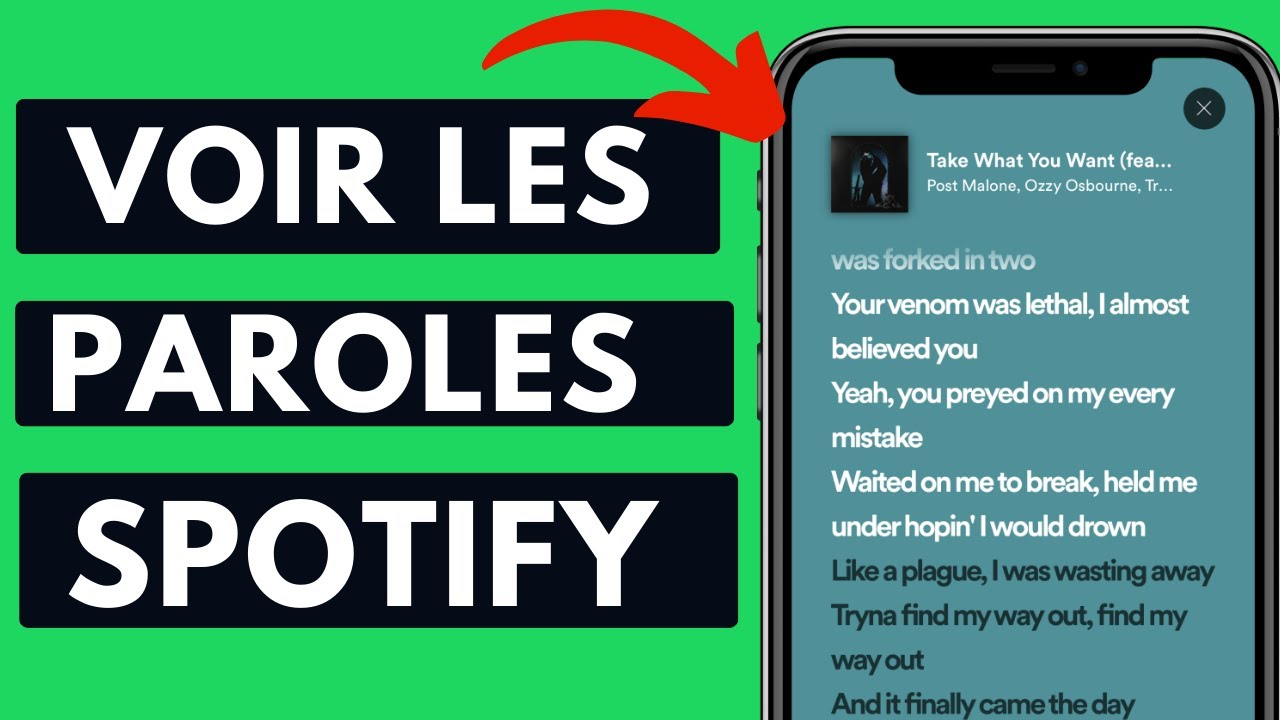 Comment Voir Les Paroles Sur Spotify - YouTube