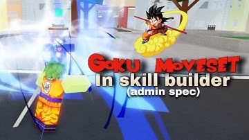 ADMIN GOKU MOVESET (In Skill Builder) Jujutsu Shenanigans #jujutsushenanigans #goku