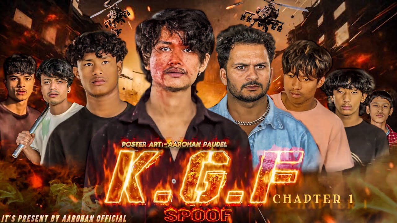 K.G.F Chapter 1 Movie Spoof | Entry Scene | Action Scene | Best Action Of Yash | Aarohan Paudel | HD