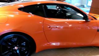 Jaguar F-Type Coupe in Firesand Orange Burnt Orange Jaguar F Type