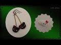 Purr....fect Earrings/Meow Charms/Jewelry making step-by-step/Tutorial Diy