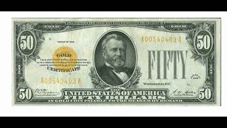 This 50 Dollar Bill D Certificate Sold For Over A 120,000 Dollars Why It Is So Rare