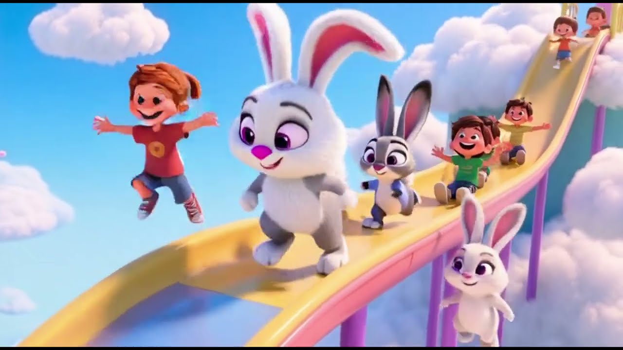 Bunny’s Happy Day 🐰💖 | Fun Kids Nursery Rhyme | Playful Sing-Along Song