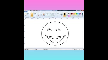 how to draw a emoji drawing in ms paint @littlestarkidchannel