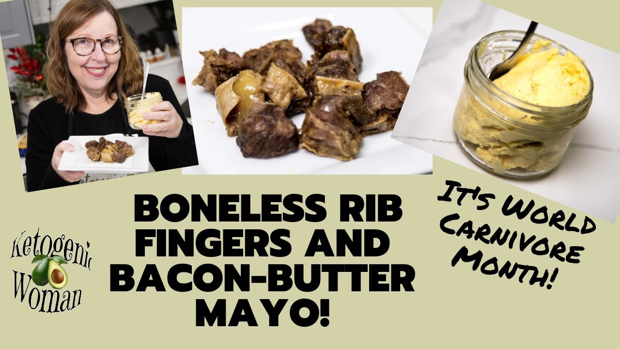 World Carnivore Month! simple Slow Cooker Boneless Rib Fingers Bacon