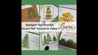 November 2024 Free Online Card Class Stampin' Up! Frosted Forest Laura's Stamp Pad #stampinup #cards