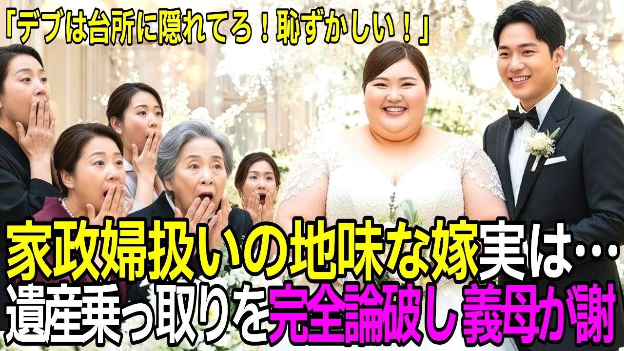 名家の集まりで家政婦扱いされた地味な嫁、親戚の「遺産乗っ取り」を国家資格で論破した結果、義母が震えて謝罪…【感動する話】【朗読】