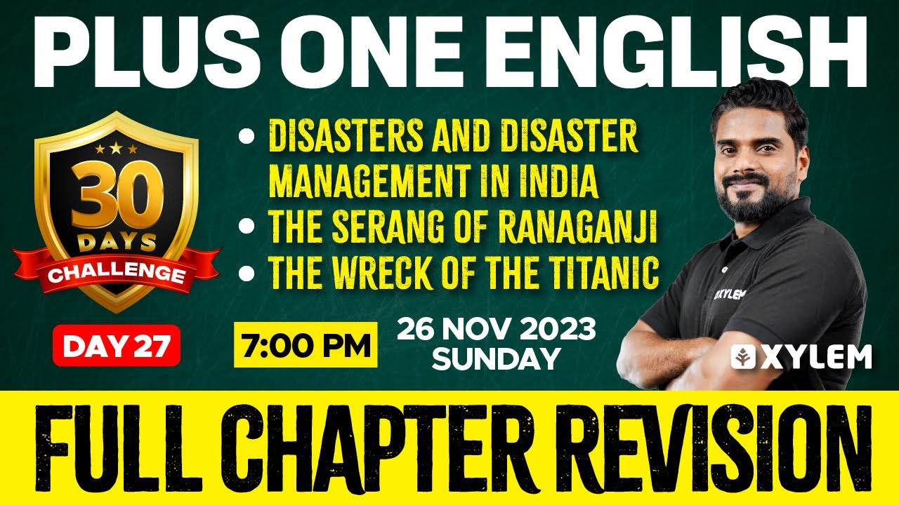 Plus One English - Unit 4 - Chapters 11,12 and 13 | Xylem PlusOne