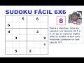 (8) Cómo resolver un SUDOKU de 6x6. NIVEL FÁCIL.