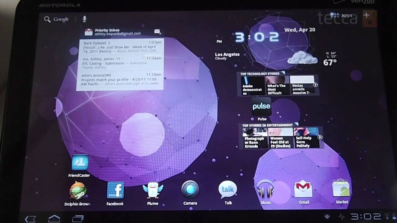 Just Show Me An overview of Android for tablets, 3.0 [Tecca