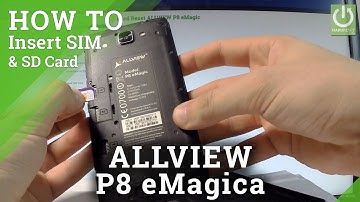How to Insert SIM & SD in ALLVIEW P8 eMagic - Micro SIM and SD Slot