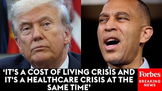'Costs Aren't Going Down': Hakeem Jeffries Blasts Trump For High Costs Of Living Amid Govt. Shutdown