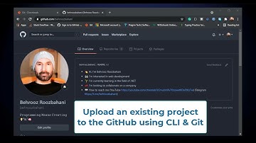 آموزش بارگذاری یک پروژه آماده بر روی گیت هاب با استفاده از CLI و Git 👨‍💻