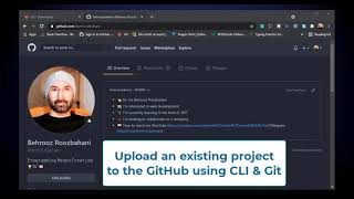آموزش بارگذاری یک پروژه آماده بر روی گیت هاب با استفاده از CLI و Git 👨‍💻