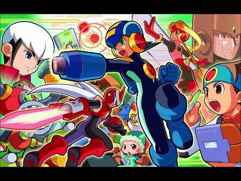 Mega Man Battle Network Running Through the Cyber World 2000's Anime Style