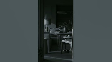 Dark Render Scene #3dmax #3dvisualization #beginners
