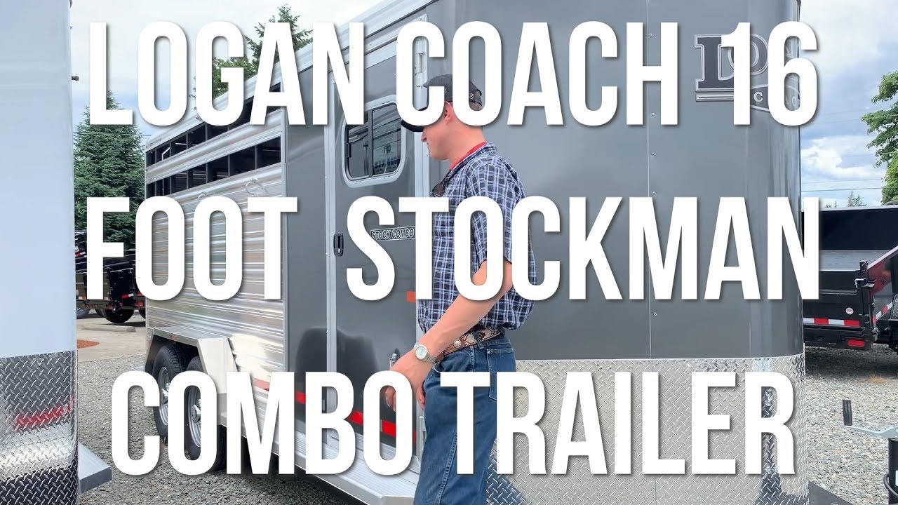 horseshoe bend Logan Coach Stockman Combo Trailer