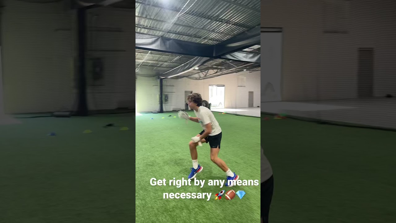 Football Off Season Training. Catching Fundamentals and Footwork YouTube