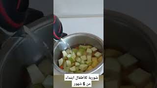 شوربة الخضار للاطفال ابتداء من 6 شهور ???