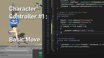 Unity C# : Character Controller - part1 : Basic Move.