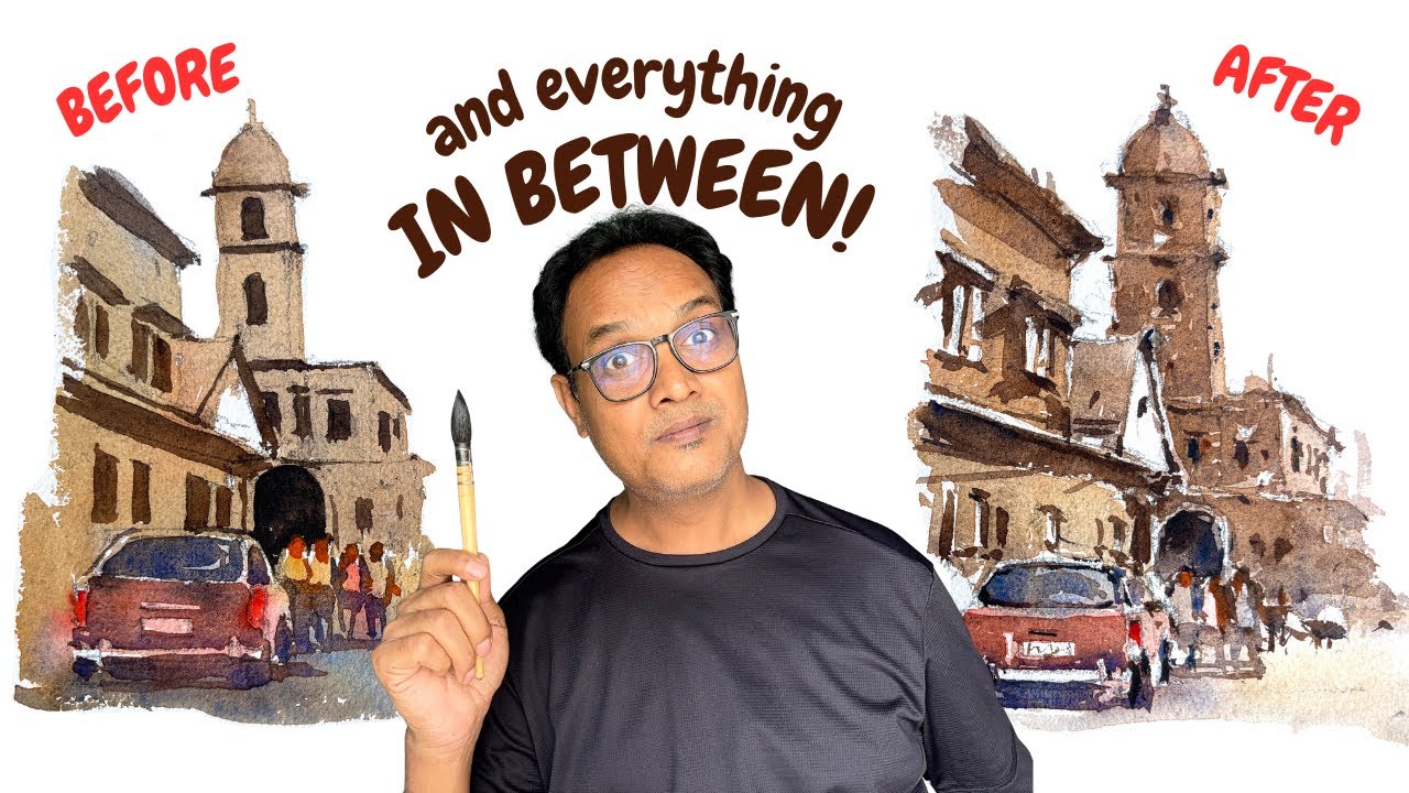 Немногие новички в акварели делают это 🥴 (между прочим)