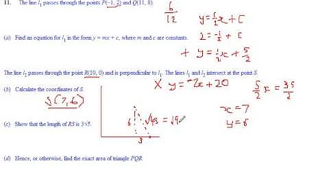 Coordinate Geometry C1