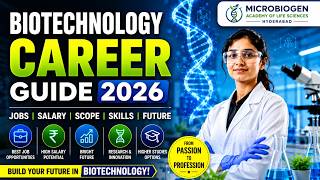 🚀 Biotechnology Career Guide 2026 | Jobs, Salary, Scope, Skills & Future After BSc. & MSc.
