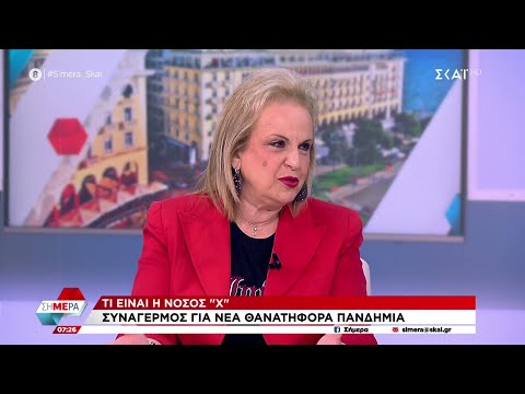 Παγώνη στον ΣΚΑΪ: Παγκόσμιος συναγερμός και προετοιμασία από τον ΠΟΥ για νέα θανατηφόρα νόσο