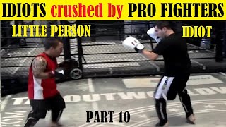 Top 10 Regular Guys Getting Destroyed by Pro Fighters After Challenging Them