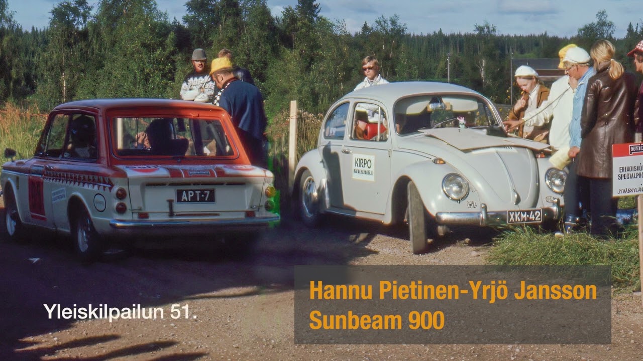 Jyväskylän Suurajot 1971. Kooste joistakin autokunnista pääosin Jäminkipohjan pikataipaleelta.