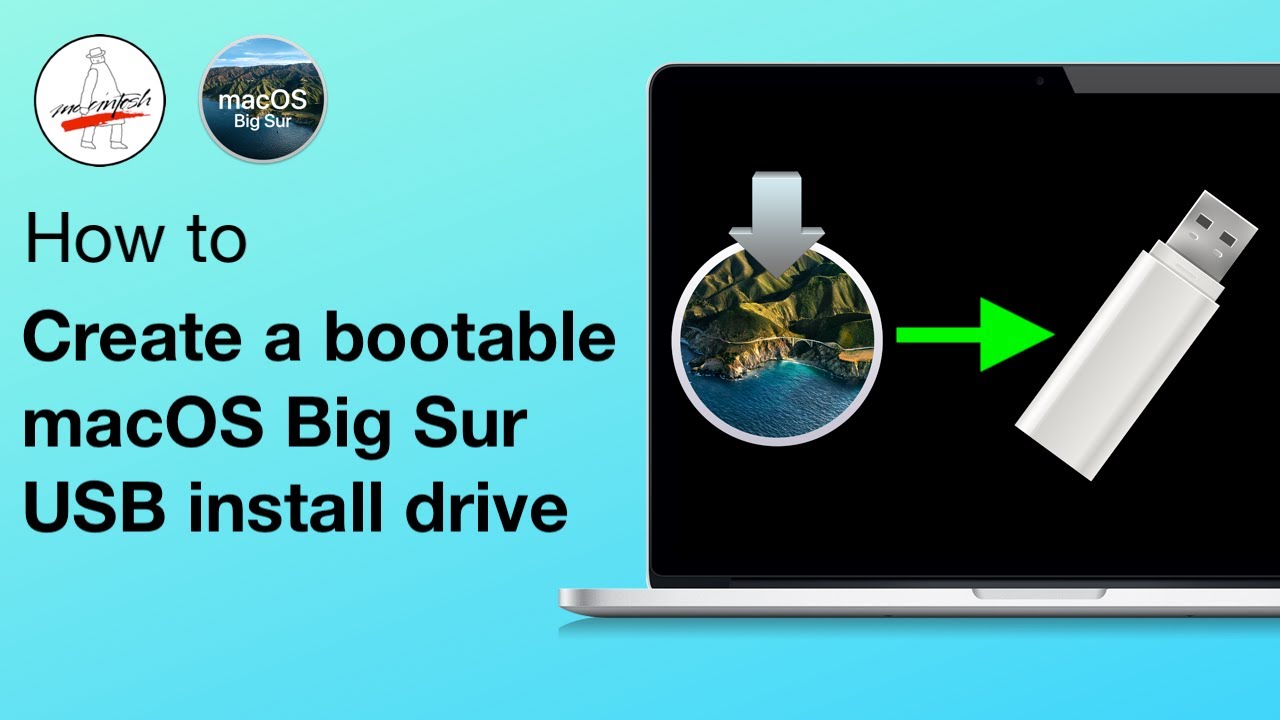 Create a bootable macOS Big Sur USB install drive in 25 Minutes! [macOS Big  Sur 25.25]