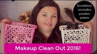 Great Makeup Declutter 2016- Primers, Concealers, Foundations and Powders
