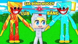 TÔ GÀ 1 NGÀY SỐNG CHUNG VỚI GIA ĐÌNH HUGGY WUGGY LỬA VÀ BĂNG KHIẾN SINH TỐ BẤT NGỜ*HUGGY ĐỐI ĐẦU