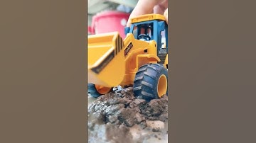 JCB Bulldozer Excavator in Action | Loading soil Truck | Scale model miniature #machine #jcb3dx