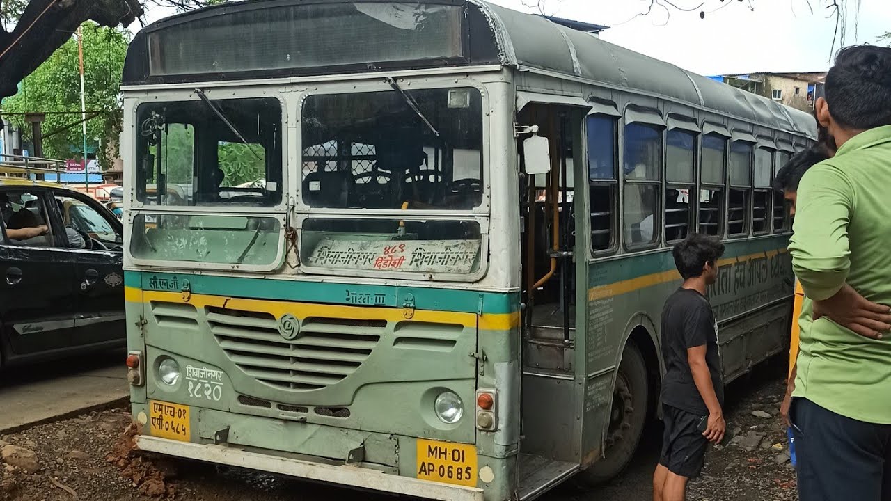 mumbai Best Ashok Leyland jnnurm cng bus journey on route (489LTD