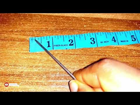 How to easily read a tape measure in inches. Fraction and decimal tape