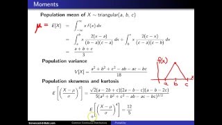 Famous Triangular distribution moments Profile