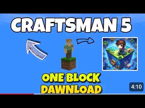 how to play one block in craftsman 5 very easy way to play #yugplayz # ...