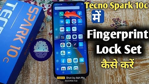 How To Set Fingerprint Lock in Tecno Spark 10c | Tecno Spark 10c में Finger Lock कैसे लगायें