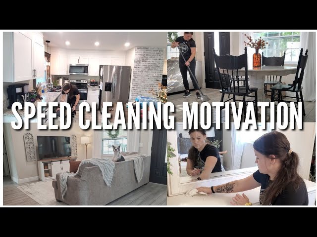 Speed Cleaning My House Speed Clean with Me Cleaning Motivation 