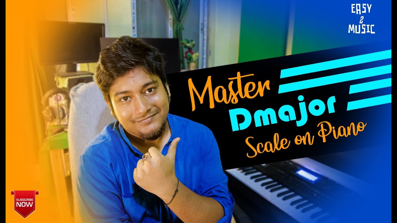 How to play D major scale | Beginner piano lesson | Easy 2 Music - YouTube