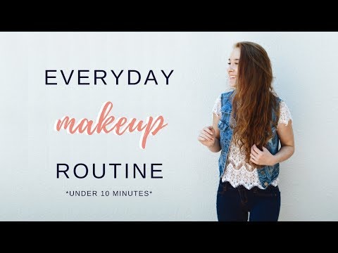 QUICK EVERYDAY MAKEUP ROUTINE (using all drugstore makeup!)  @heyitslivjames