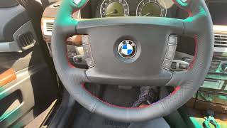 Final video of the mewant steering wheel cover on a bmw 750li by Work hard Game harder 194 views 4 years ago 3 minutes, 43 seconds