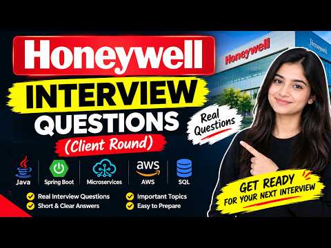 Honeywell Interview Questions | Real Client Round | Java Spring Boot Microservices AWS