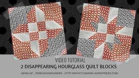 Two disappearing hourglass blocks - video tutorial